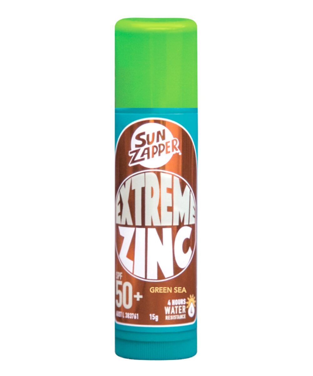 Kolorowy Sztyft Przeciwsłoneczny Sun Zapper Extreme Zinc Stick Green SPF 50+