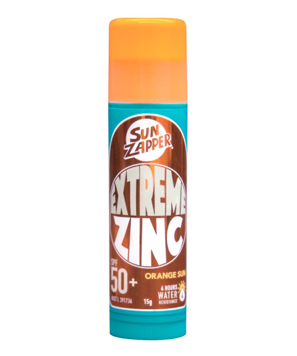Kolorowy Sztyft Przeciwsłoneczny Sun Zapper Extreme Zinc Stick Orange SPF 50+