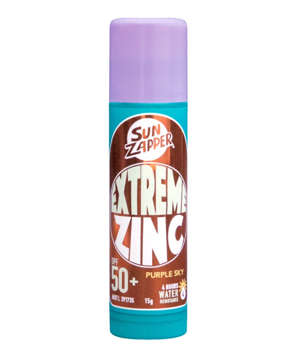 Kolorowy Sztyft Przeciwsłoneczny Sun Zapper Extreme Zinc Stick Purple SPF 50+