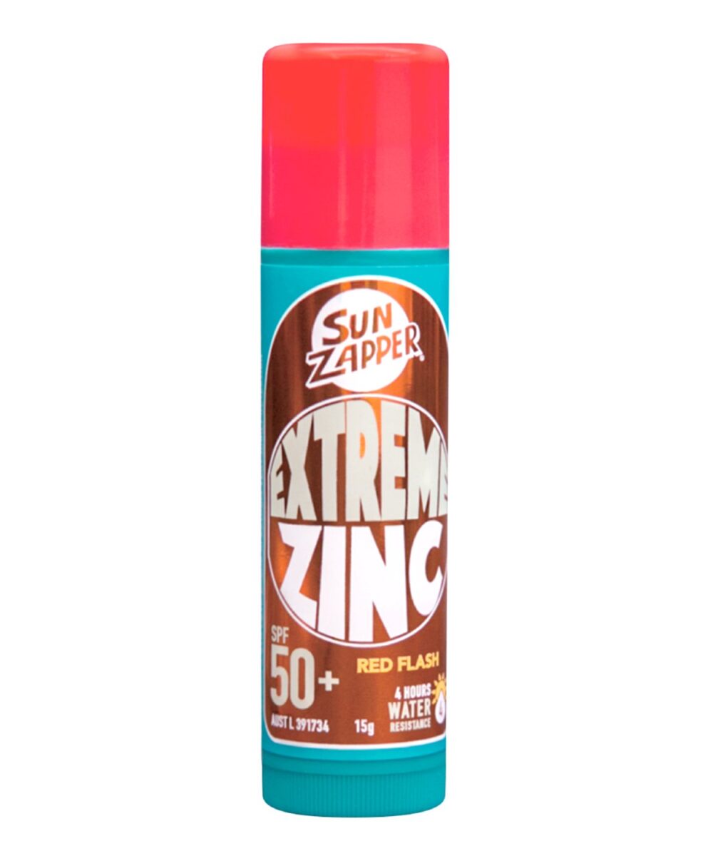 Kolorowy Sztyft Przeciwsłoneczny Sun Zapper Extreme Zinc Stick Red SPF 50+