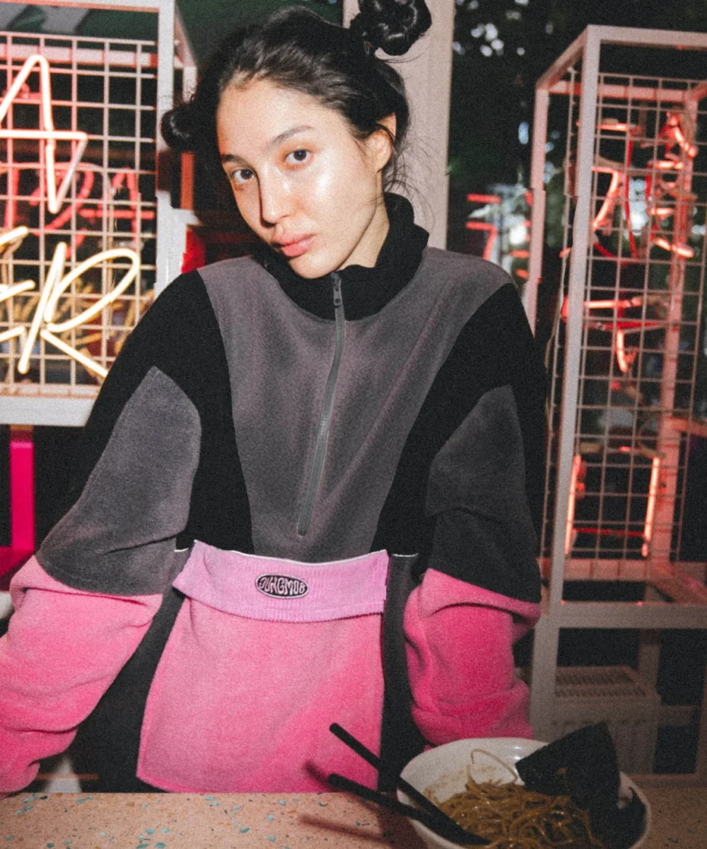 JUNGMOB BLUZA POLAR RETRO TECHNO CANDY