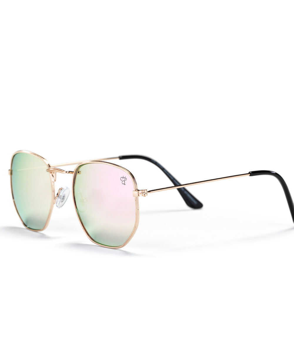 Okulary Przeciwsłoneczne CHPO Ian GOLD PINK MIRROR